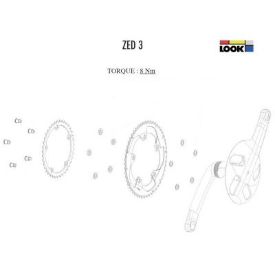 Look ZED 3 Crankset Bolts