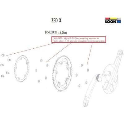Look ZED 3 Sram E-Tap Crankset Bolts