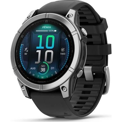 Garmin Fenix E 47mm AMOLED GPS Smartwatch with Silicone Band