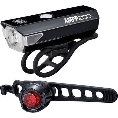 Cateye AMPP 200 & ORB Rechargable Lights Set
