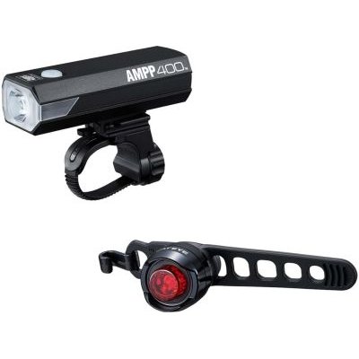Cateye AMPP 400 w/ ORB Rechargeable Lights Set