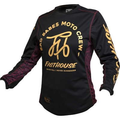 Fasthouse Grindhouse Golden Script Womens Long Sleeve Jersey