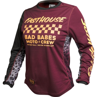 Fasthouse Grindhouse Golden Crew Womens Long Sleeve Jersey