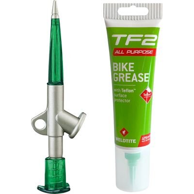 Weldtite TF2 Bike Grease with Teflon 125 ml & Grease Gun