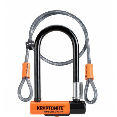 Kryptonite Evolution Mini 7 U-Lock With 120cm Cable With Flexframe Bracket 