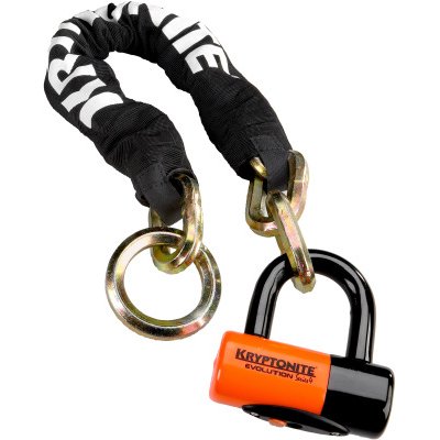 Kryptonite New York Noose 12 mm/130 cm With Ev Series 4 Disc Lock Sold Secure Gold