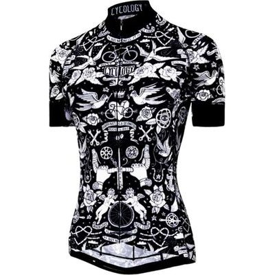 Cycology Velo Tattoo Womens Short Sleeve Jersey