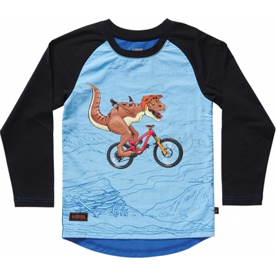 Kids Ride Shotgun Dino Windproof Kids Long Sleeve Jersey