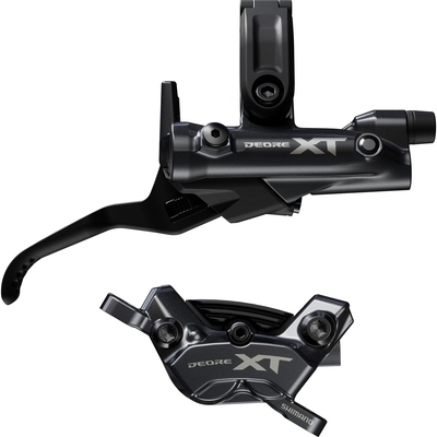 Shimano Deore XT M8220 Hydraulic Brake Lever & Post Mount 4-pot Caliper Set