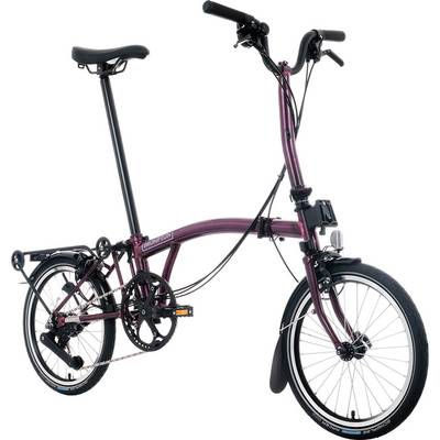 Brompton C Line with Roller Rack 12-speed Mid Handlebar Folding City Bike