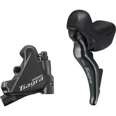 Shimano Tiagra 4725 STI Lever with BR-4770 Flat Mount Calliper Left/Rear
