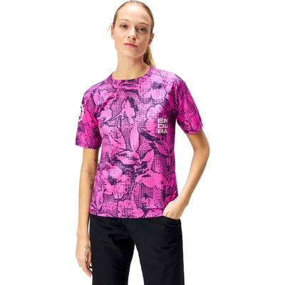 Endura Grid Floral LTD Printed Womens Short Sleeve Jersey