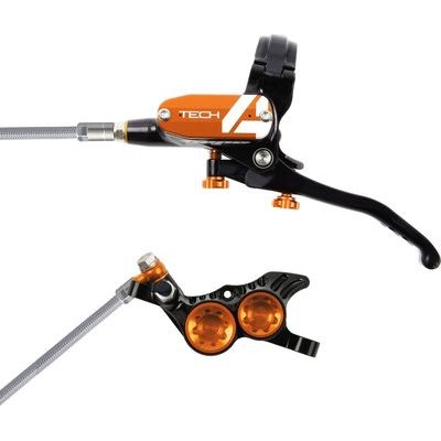 Hope Tech4 V4 Brake Lever and Caliper Set with Braided Hose